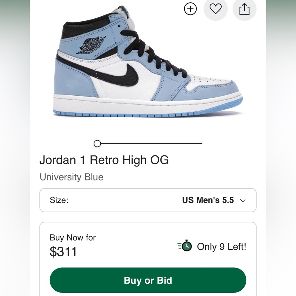 Jordan 1 Retro University Blue